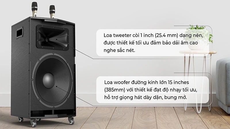 Loa kéo di động karaoke DANSING HK-396